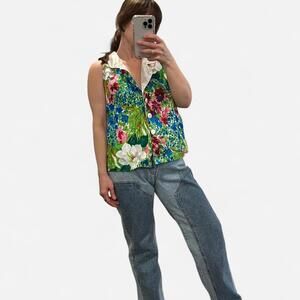 Vintage 90s Victoria’s Secret Floral Satin Vest Top